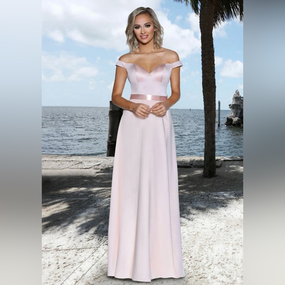 Ashley & Justin Bride Dress 20347, Blush Pink, Size 6, EUC